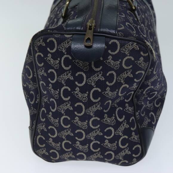 CELINE C Macadam Canvas Hand Bag Navy - Picture 4 of 16